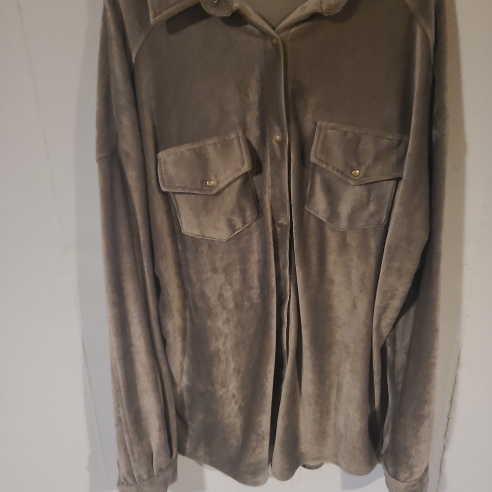 Womans Green Velvet Jacket